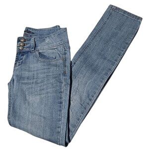 C'est Toi Jeans Womens Size 1 Skinny Low Rise Light Wash Denim Pants Juniors